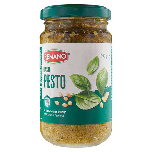 Basil Pesto 190g Product Image Front shot 01